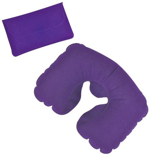 Подушка ROAD надувная дорожная в футляре (фиолетовый)