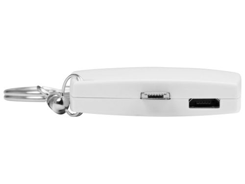 Портативное зарядное устройство-брелок Saver, 600 mAh, белый