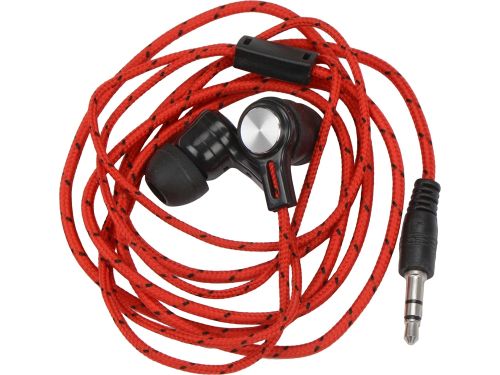 Набор с наушниками и зарядным кабелем 3-в-1 In motion, красный