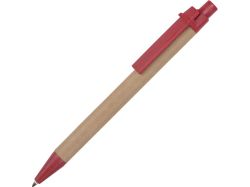 Ручка картонная шариковая Эко 3.0, красный