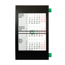 Календарь настольный на 2 года (зеленый, черный)
