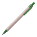 Ручка шариковая VATUM, зеленый, переработанный картон, PLA-полимолочная кислота, 13,7 см (зеленый)