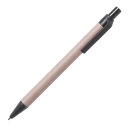 Ручка шариковая VATUM, черный, переработанный картон, PLA-полимолочная кислота, 13,7 см (чёрный)
