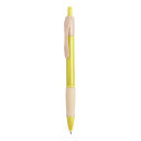Ручка шариковая ROSDY, пластик с пшеничным волокном, желтый (желтый)