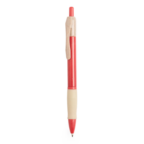 Ручка шариковая ROSDY, пластик с пшеничным волокном, красный (красный)