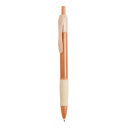 Ручка шариковая ROSDY, пластик с пшеничным волокном, оранжевый (оранжевый)